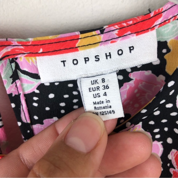 TOPSHOP "Pastel Dream Puff Sleeve Midi dress" size: 4 - Picture 8 of 16